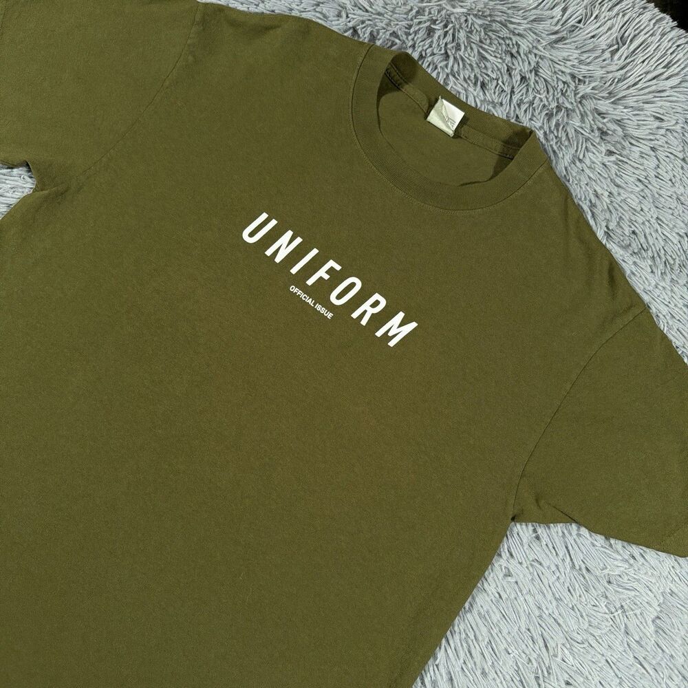 Undefeated Shirt Medium Green White UACTP Athletic Double Sided Pullover Mens